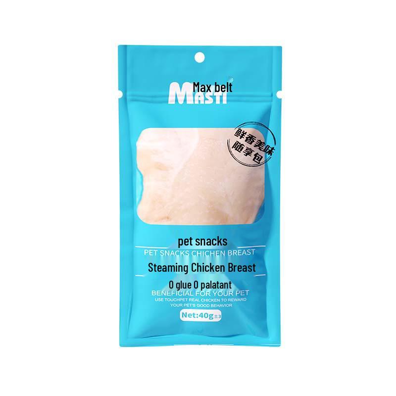 

Лакомства для кошек и собак: Отварная куриная грудка – 40г Boiled Chicken Breast 40g/pack