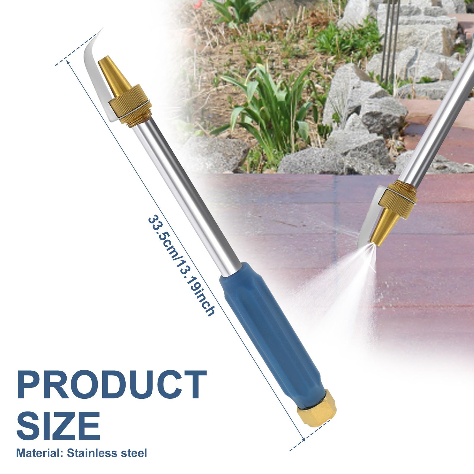 

Jet Nozzle Washer Инструменты для мойки под высоким давлением Эффективная очистка Jet Nozzle Washer Wand Nozzle Практичная Jet Nozzle Washer для сельского хозяйства Manual&without battery синий