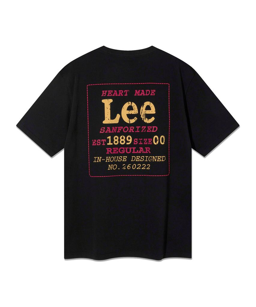 LEE 101 Label Short Sleeve T-Shirt Black