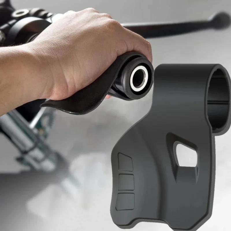 1pc Universal Silicone Motorcycle Throttle Grip Grip Cruise Control Handlebar Armrest Acceleration Locking Handle