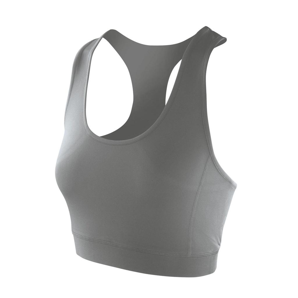 Spiro Womens/Ladies Softex Stretch Sports Sleeveless Crop Top