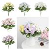Multicolored Artificial Hydrangea Flowers with Stems Real Touch Fake Hydrangea Flowers Floral Arrangements Fake Flower Bouquets