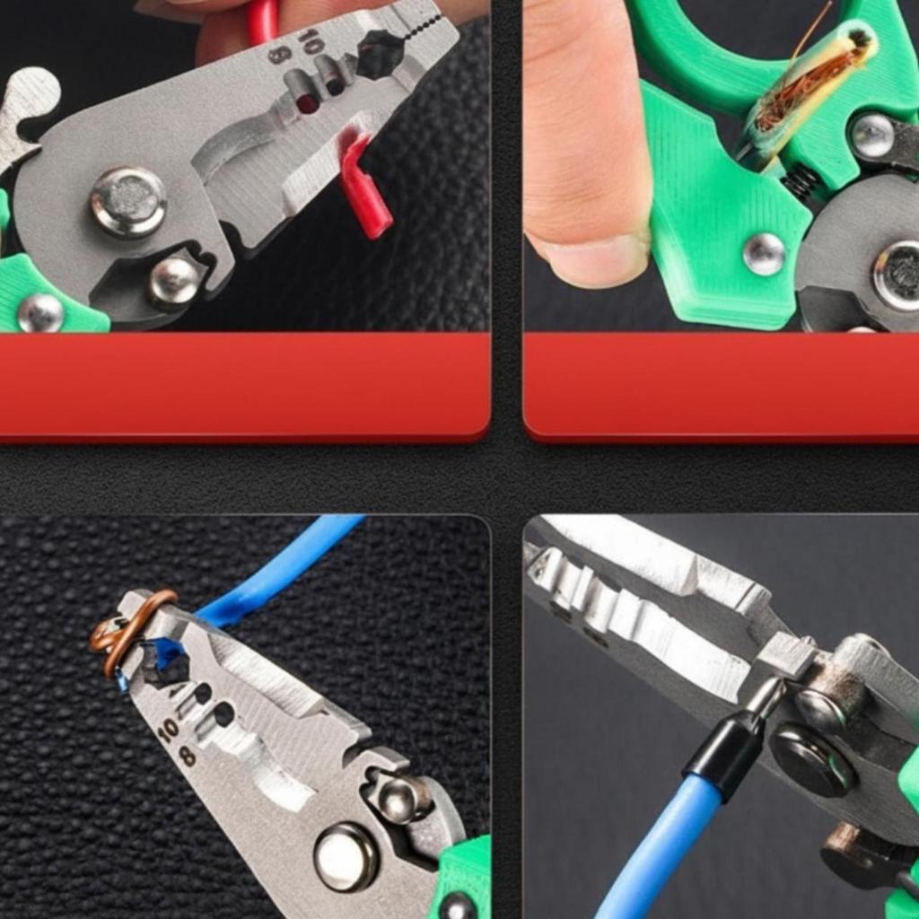 Wire Stripping Mini with Finger Loop Multipurpose for Tackle Box