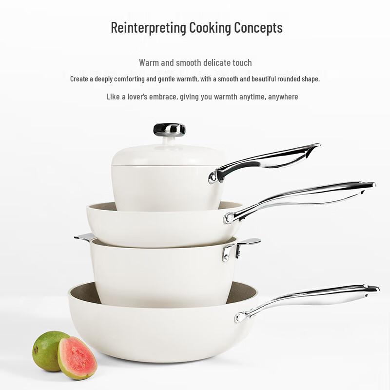 VELOSAN Pebble Design 4-Piece Cookware Set