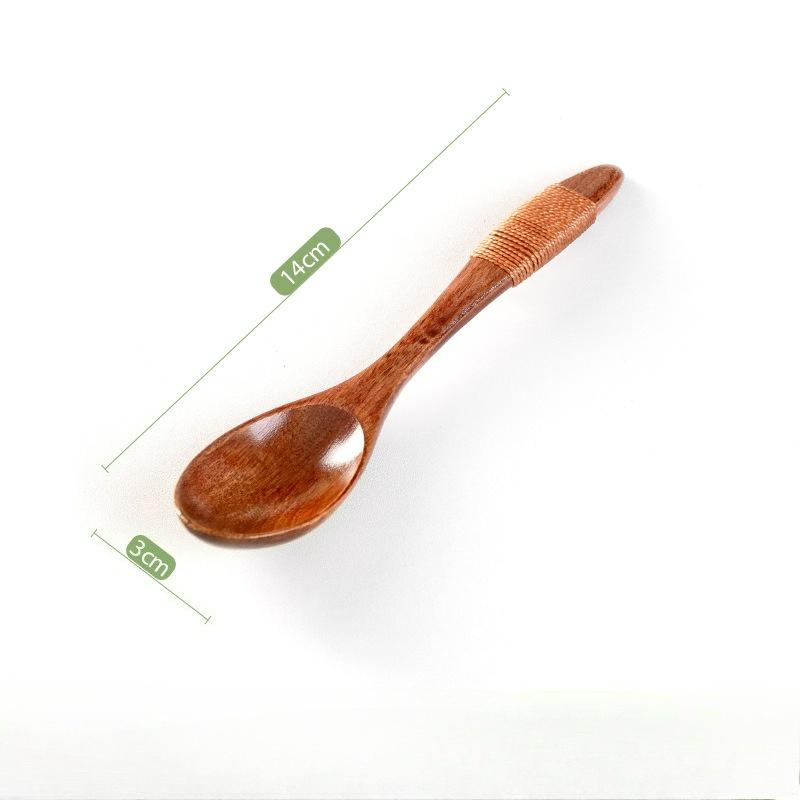 Träsked Redskapsredskap Rissoppa Tesked Dessertsked Kafferörande glass