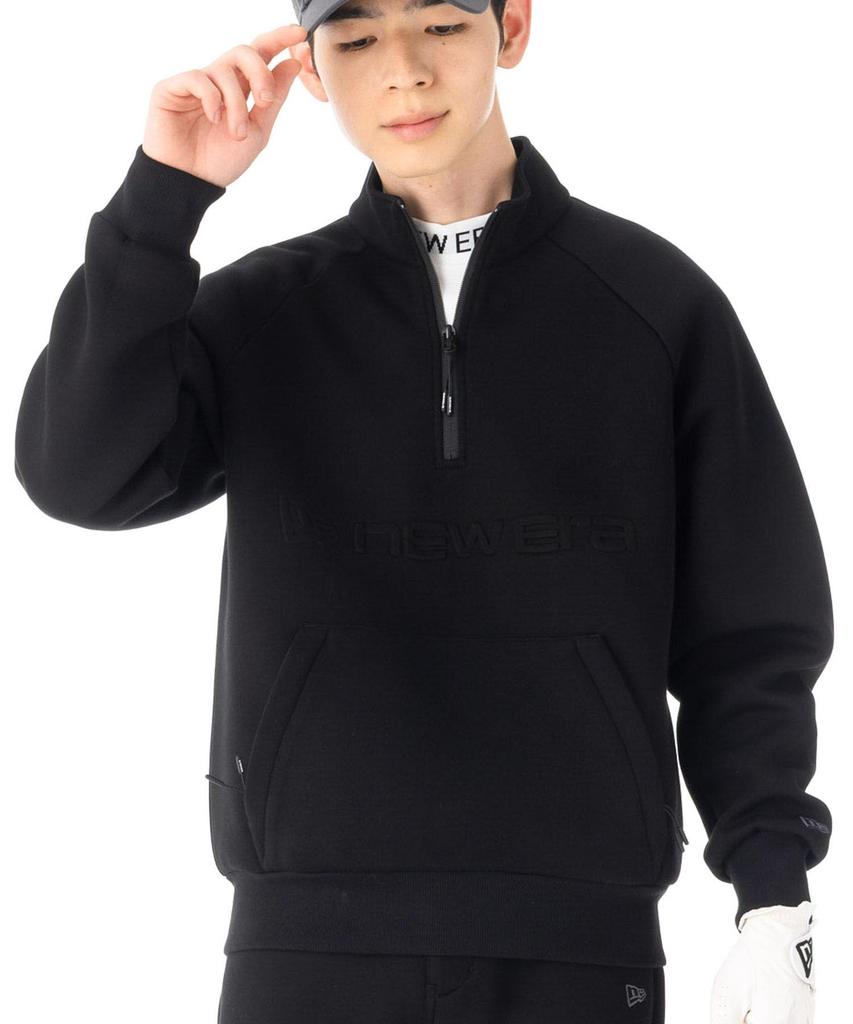 New Era Golf Apparel Tech Sweat HalfZip Pullover Embossed Logo Black XXL 15129440 NER37G7955