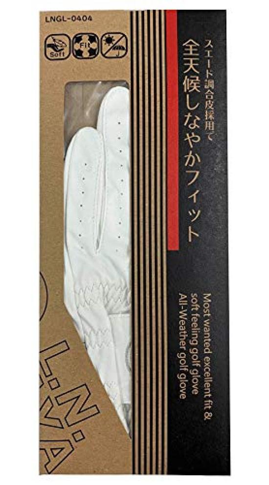Lezax Golf Left Men's L.N.JAYA Glove, Hand, White, 24cm, LNGL-0404