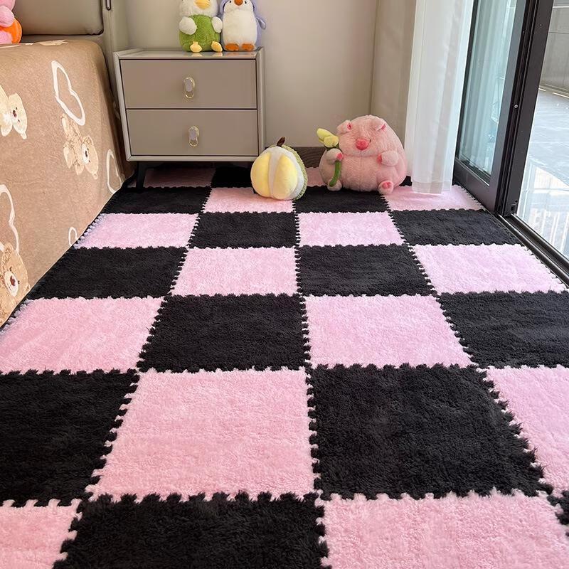 JINGRUIXIANG Plush Interlocking Floor Mat