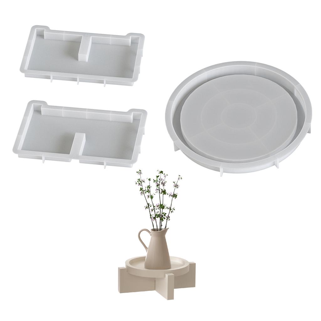 Flexible Silicone Round Plate Tray Accessory for Weddings Parties Supplies and Festive Celebrations Easy To Clean
