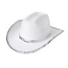 Rivets Cowboy Hats Flickering Studded Hat for Disco House Cocktails Parties