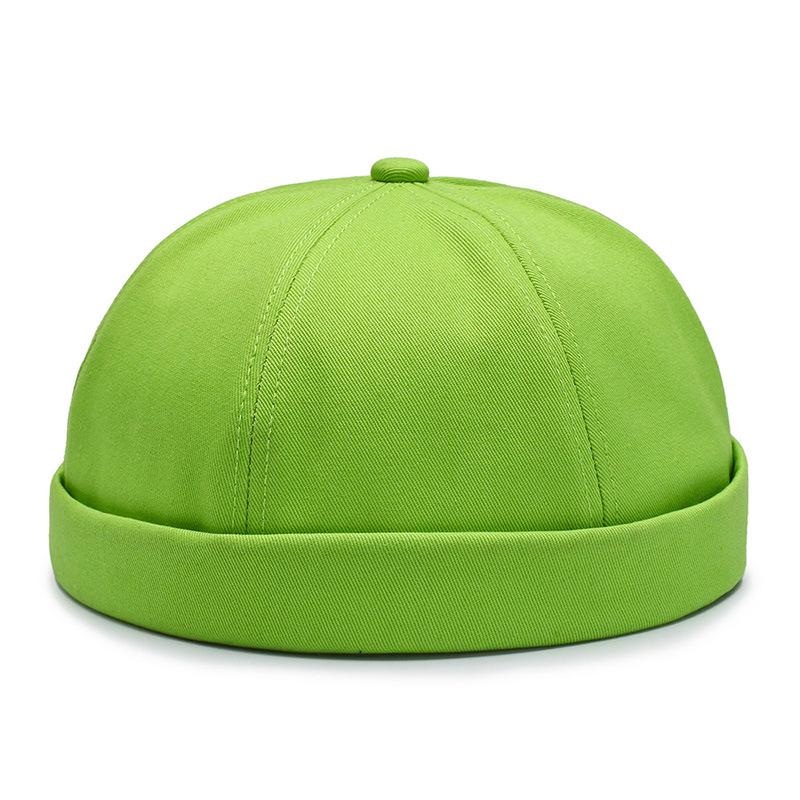 Unisex Brimless Hat: Round Top Melon Cap, Hip-Hop Style & Landlord Design for Spring/Autumn