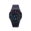 Casio Męski Zegarek Kryształowy, Analogowo-Cyfrowy, Seria Czarna GA-2100-1A1(Watch8--)