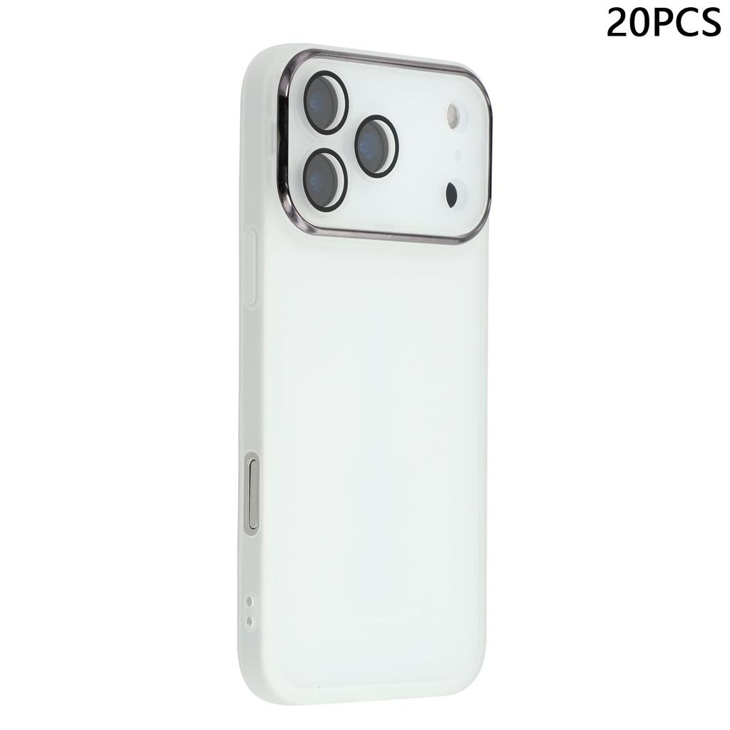 Bulk Purchasing 20Pcs For iPhone 17 Pro Case Electroplated Camera Frame TPU Phone Cover Precise Cutouts