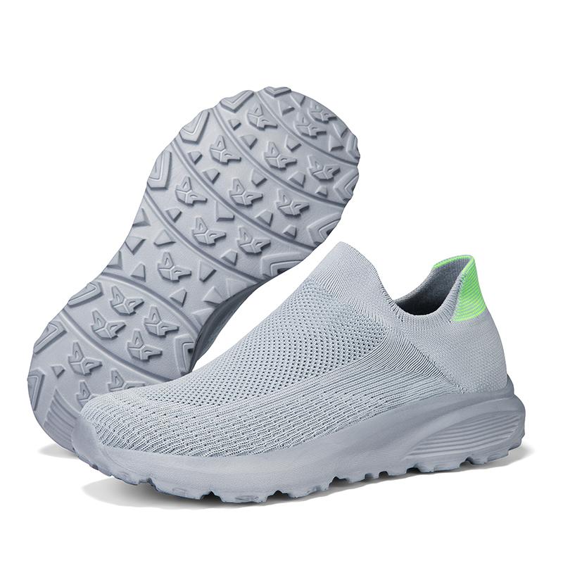 Mens Walking Shoes Lightweight Breathe Casual Mesh Running Shoes Slip On Fashion Tennis Sneakers Comfort Gym Workout Trainers