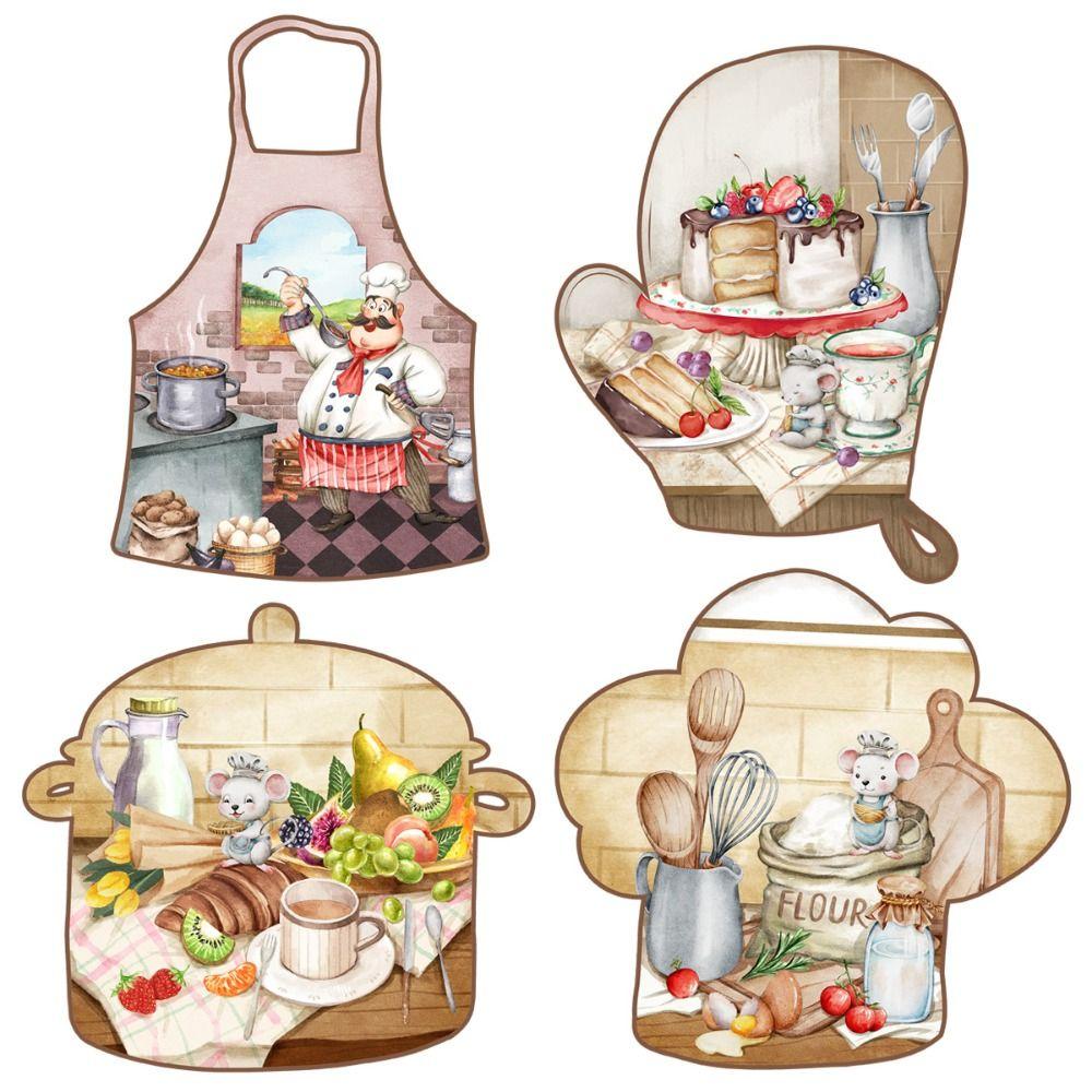 

Self-adhesive English Tableware Stickers Cute Cartoon Sunflower Decal Kitchen Wall Stickers Wall 2