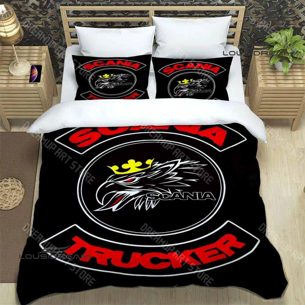 3D S-Scania Logo Printed Bedding Sets Exquisite Supplies Set Duvet Cover Bed Comforter Set Bedding Set Luxury Birthday Gift