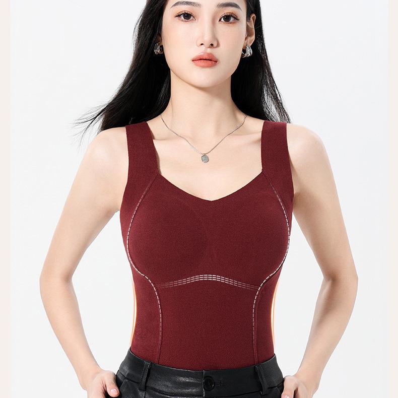 Grafenová hřejivá bezešvá vesta a základní vrstva zeštíhlující tvarovač postavy 8867