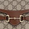 Gucci Horsebit 1955 Messenger Bag With Horsebit Buckle Featuring An Aged Flower Logo Made Of Canvas