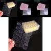 Adesivo Gel Giallo Trasparente Biadesivo a Gelatina per Unghie per Manicure Estesa Durata 24 Pezzi 0,35 mm