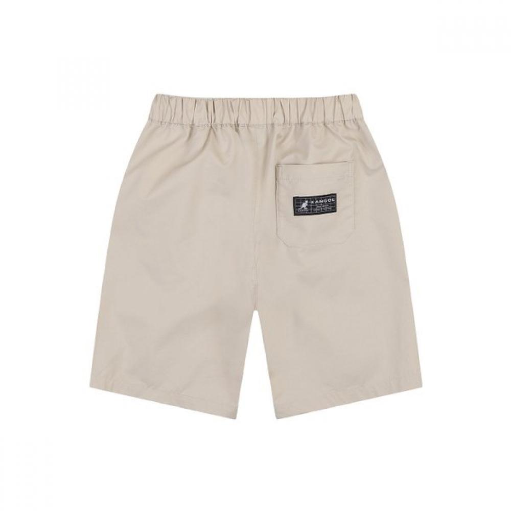KANGOL KIDS New Fit Cotton Span Shorts Beige Rb 0205