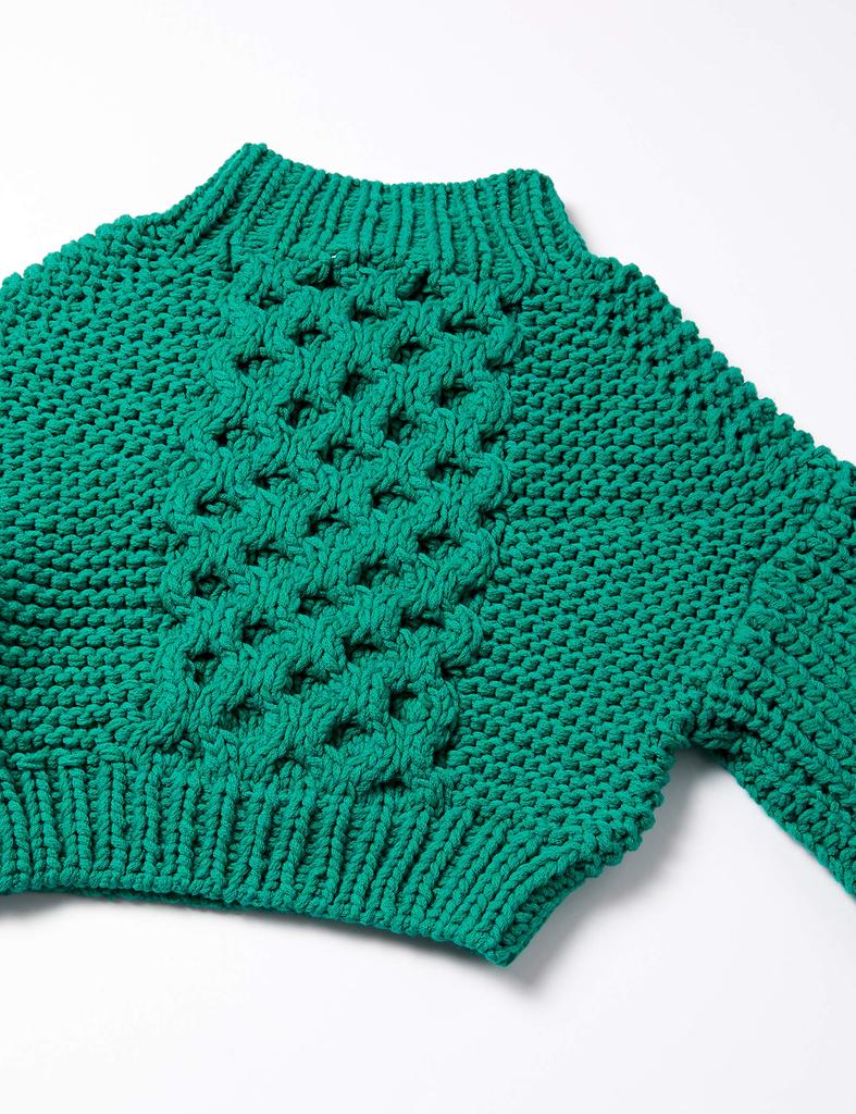 Snidel Zopfstrick-Top SWNT185066 Japanische Größe F Damen Grün, (Freie Größe)