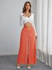 2025 High-Waisted Slimming Chain Ruched Wide-Leg Pants for Spring and Autumn