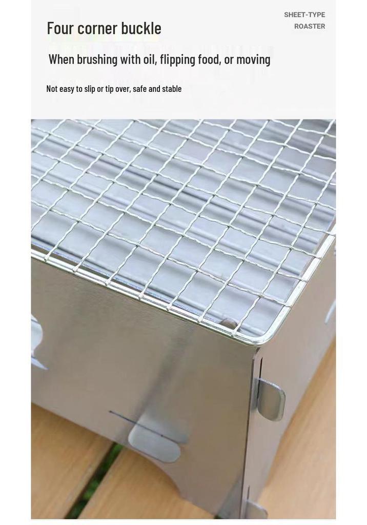 Folding Stainless Steel Portable Camping Grill