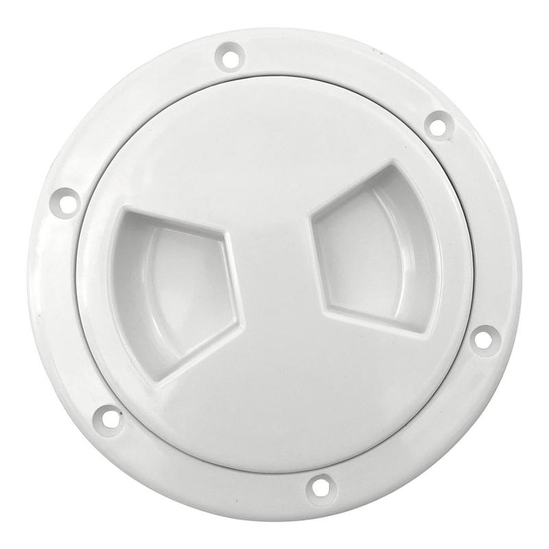 4In Marine Round pection Deck Plate Hatch With Detachable Smooth Center, Water Tight For Outdoor tallations,