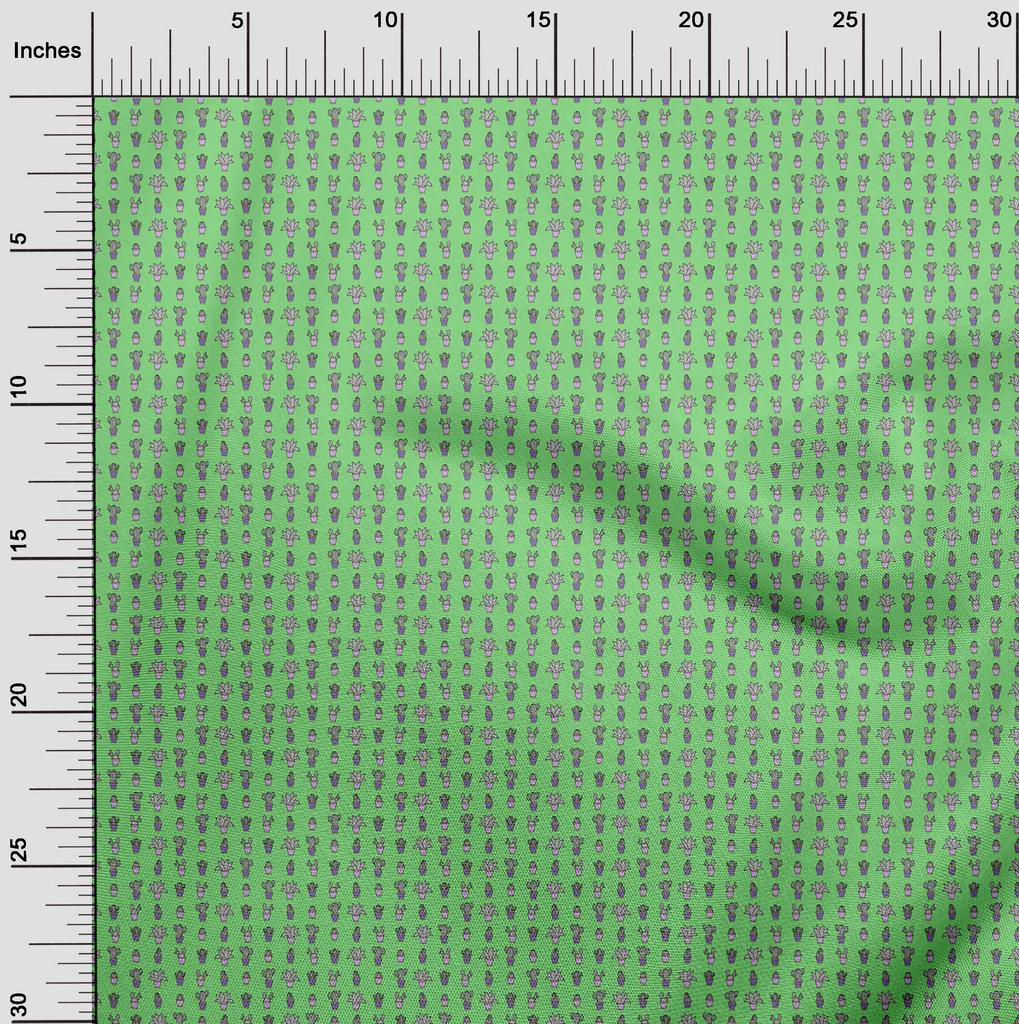 oneOone Cotton Flex Dusty Pink Fabric Cactus Quilting Supplies Print Sewing Fabric By The Yard 40 Inch