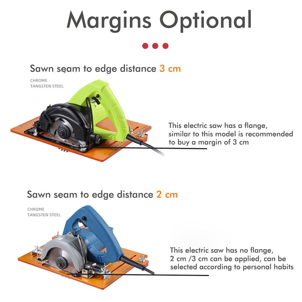 Adjustable Woodworking Cutting Machine Base Plate Trimming Machine Accessories Cutting Machine Guide Plate of Workbench