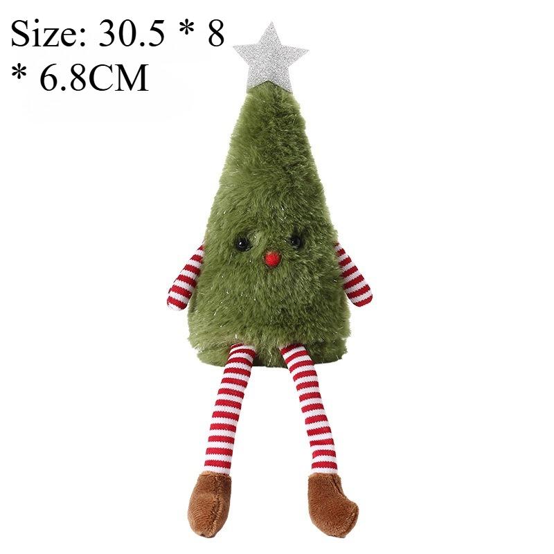 Christmas Decoration Long Legs Christmas Tree Doll Children Gift Hotel Mall Window Decoration Christmas Plush Ornament