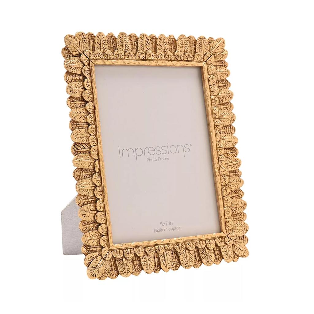 Widdop Impressions Resin Leaf Photo Frame
