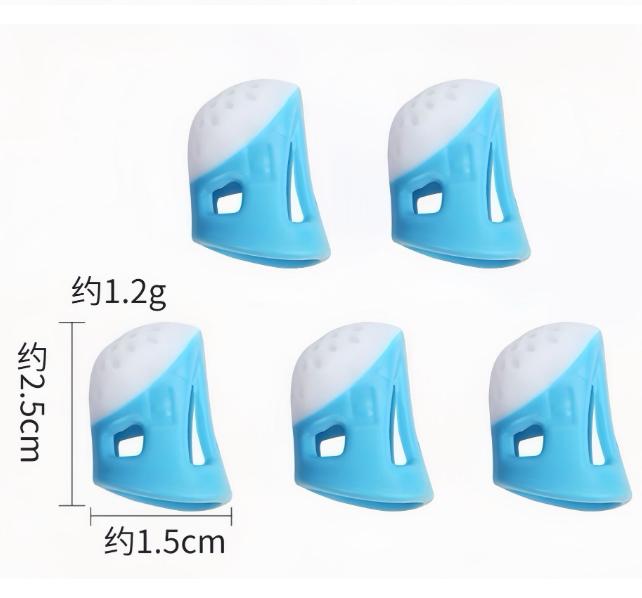 Hand Cross-stitch Anti-stick Finger Cover Silicone Sewing Thimble Anti-slip Finger Protection