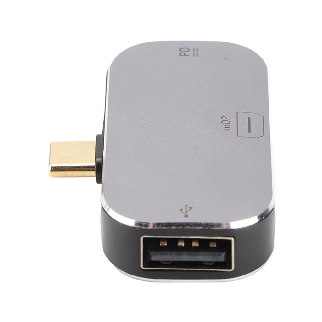 Docking Station 3 in 1 Type C Male to Mini DP USB A Type C Female USB C Dock for Windows for Android for OS X