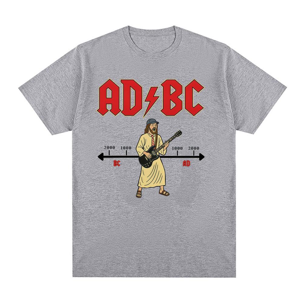 ADBC Jesus Funny Rock Meme mens shirt Vintage ONeck Short Sleeve Harajuku womens summer fashion oversized Tshirt 1 sold