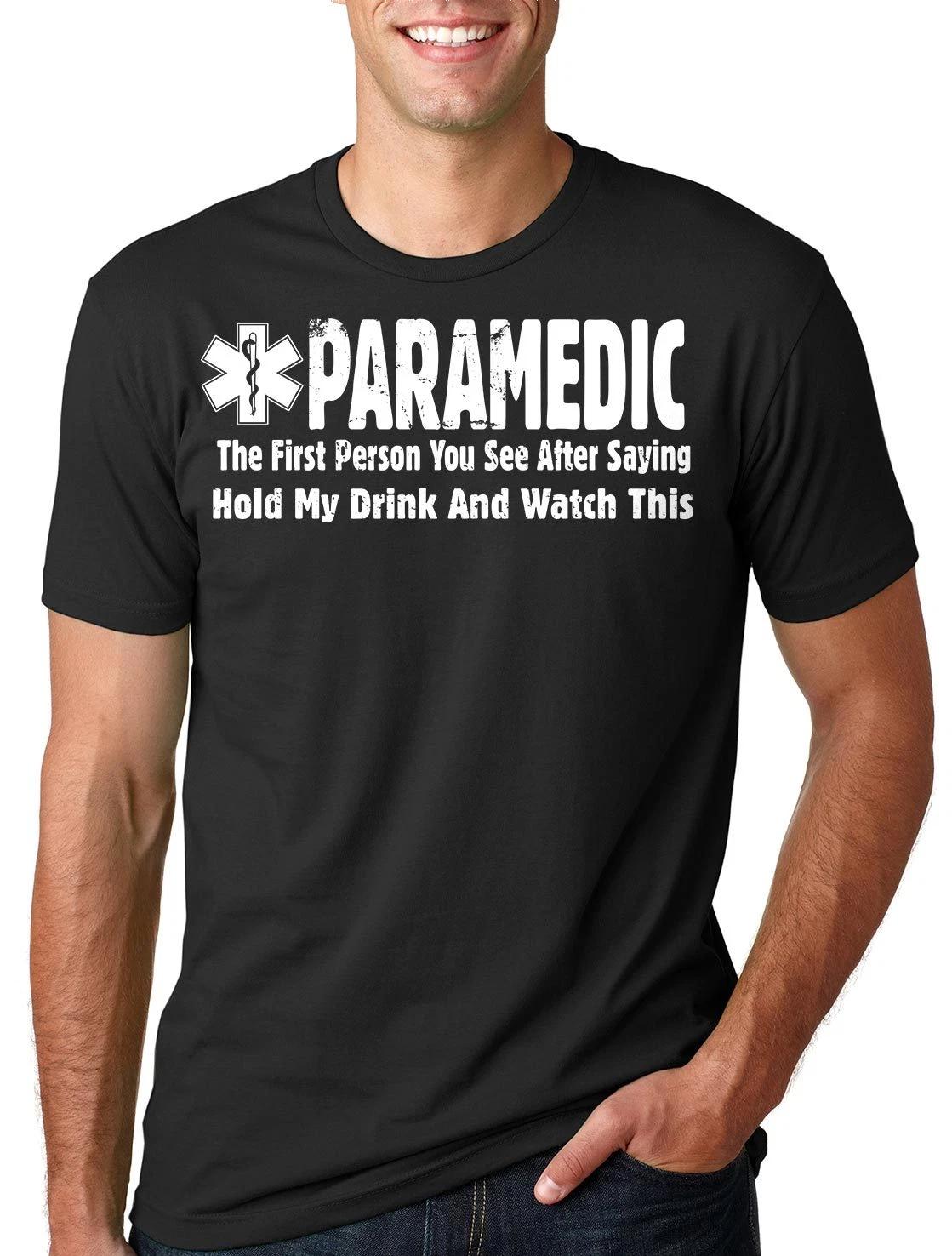 Paramedic T-Shirt Funny Occupation EMT Tee Shirt L
