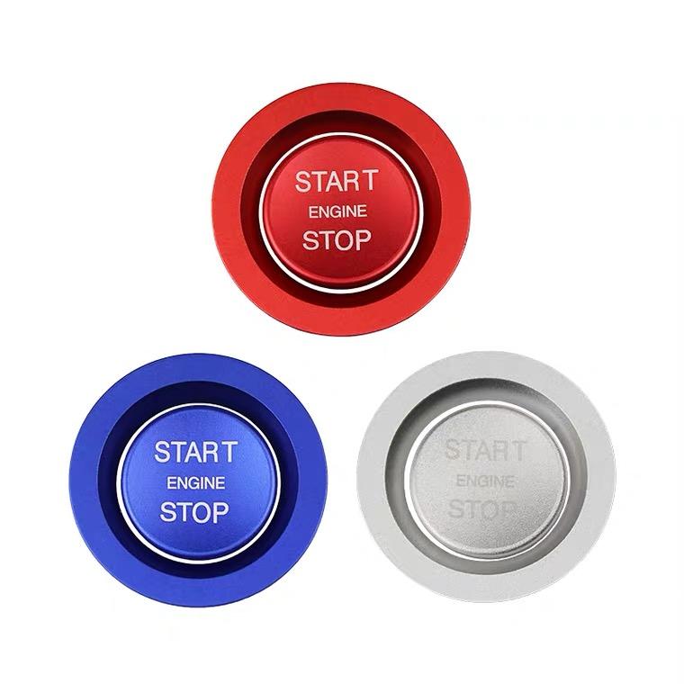Car Keyless Engine Start Button Cover Trim Sticker Case  For Range Rover Evoque Sport For Jaguar XF XJ XE F-Pace F-Type