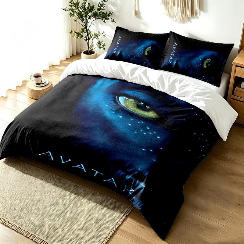Ensemble de housse de couette 3 pièces Avatar Ensemble de literie simple et moderne Tissu doux résistant aux plis Utilisation toutes saisons un cadeau parfait