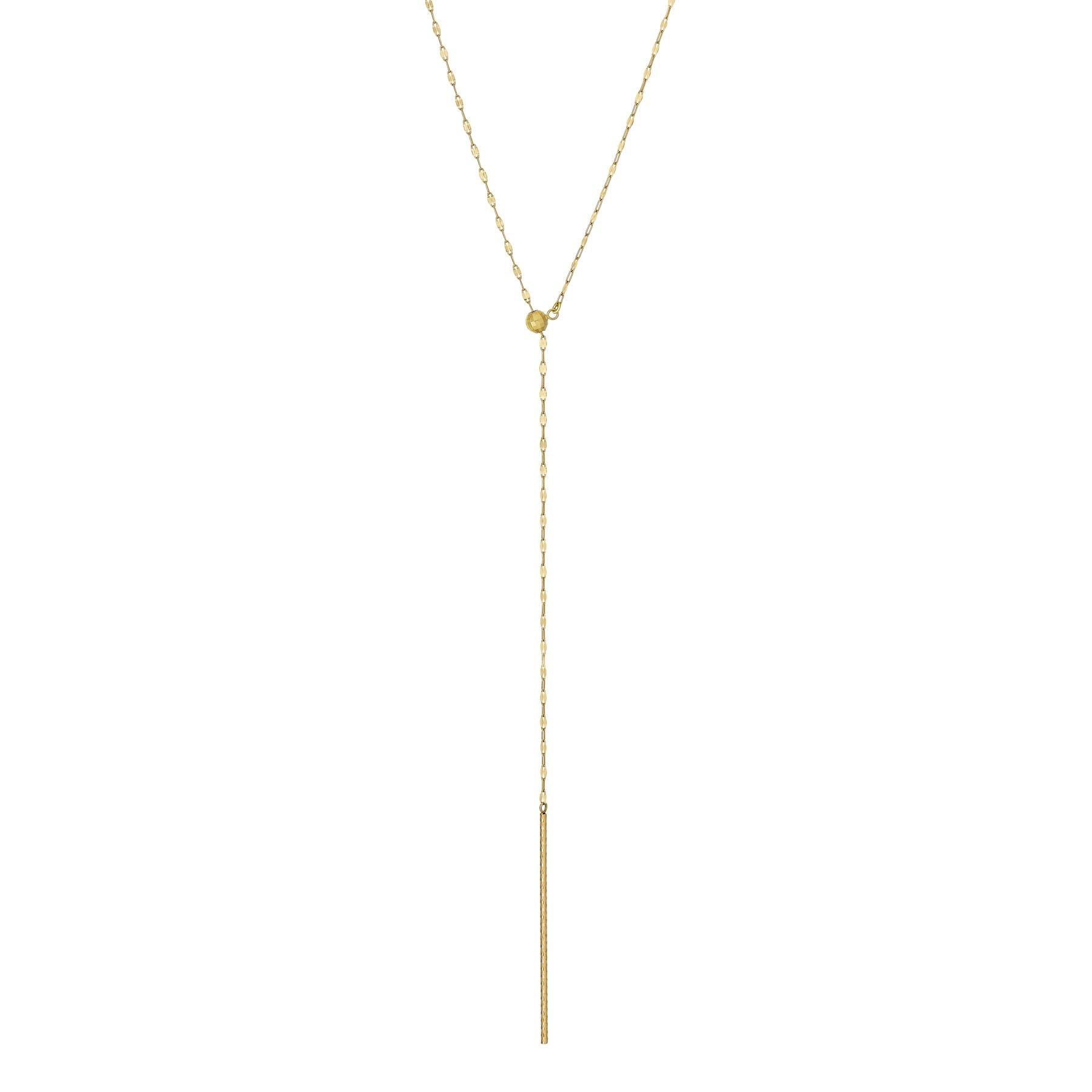 

in a K10 Kira chain bar long necklace [TAKE-UP] [Worn drama] Y-shaped (YG)