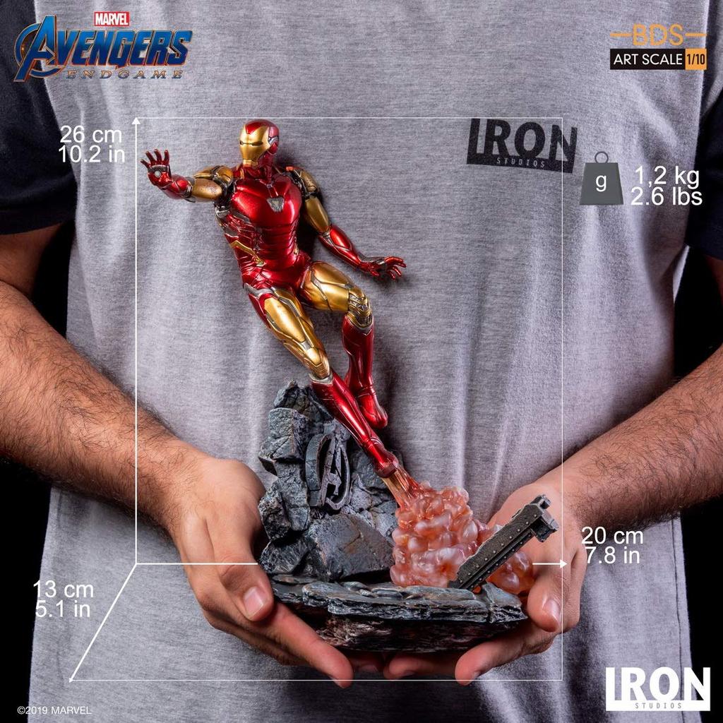 Iron Studios 1/10 Scale Iron Man Avengers Endgame Iron Man Mark LXXXV BDS