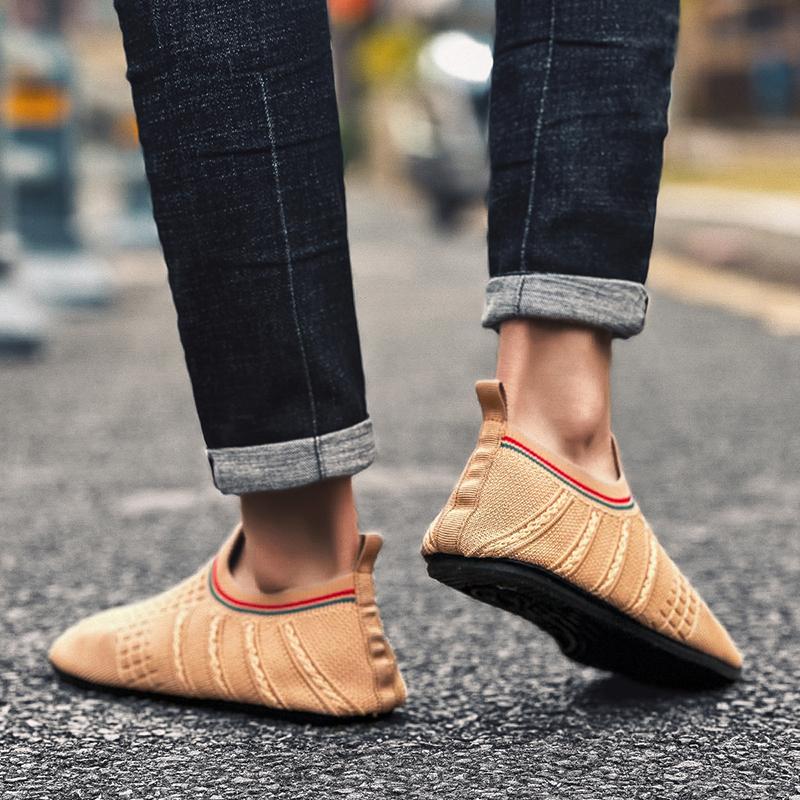 YRZL Men Thin Bottom Driving Moccasins High Quality Male Walking Shoes Breathable Mesh Casual Loafers Soft Comfortable Man Shoes