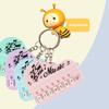Schlüsselanhänger-Anhänger, Mini-E-Piano-Form, 8 Tasten, leichte Musik, Cartoon-Paar-Anhänger, exquisiter Schlüsselanhänger, lustiges Geburtstagsgeschenk