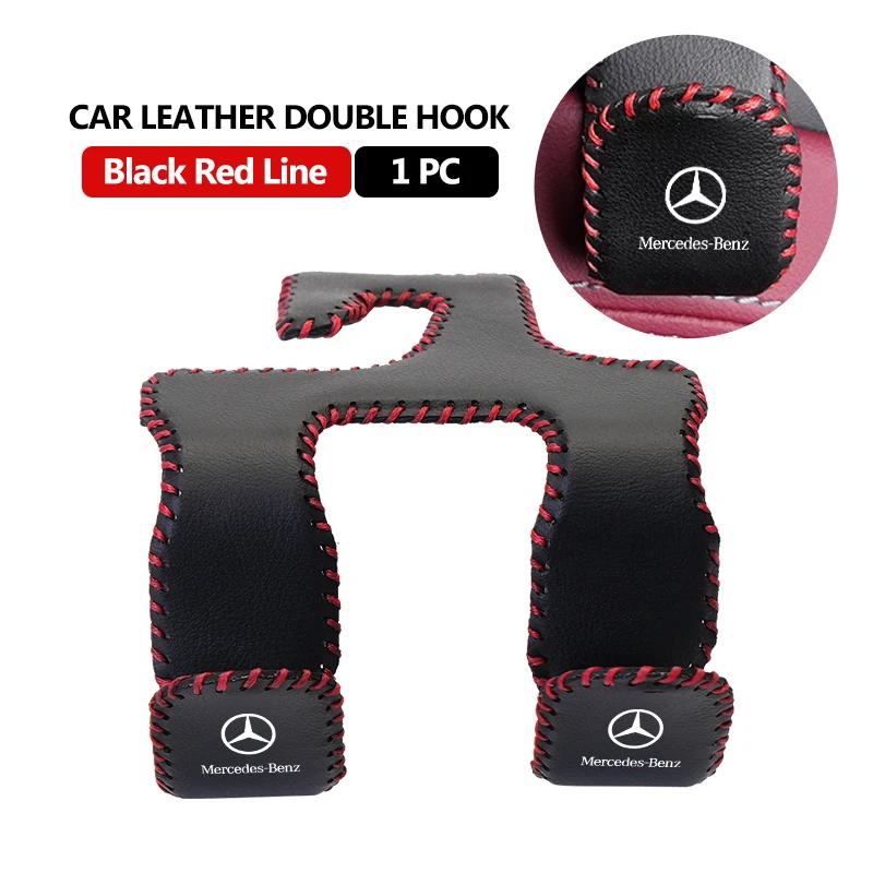 

GLC GLB Car Seat Back Hook Suede Double-Headed Rear Storage Supplies For Mercedes Benz W211 W124 W176 W177 C180 C200 C260 C300