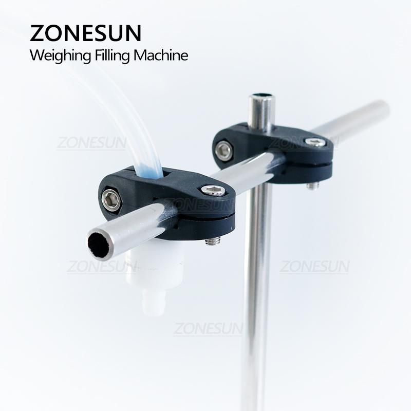 ZONESUN ZS-DP611W Semi-Automatic Diaphragm Pump Liquid Weighing Filling Machine For Beverage Water Essential Oil Perfume