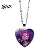 Cute Heart Pendant Korean Pop Hunters Necklace Anime Merchandise Skin-friendly