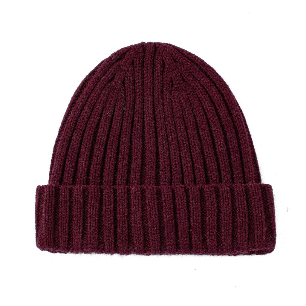 Unisex Wool Blend Beanie: Warm, Thick, Ear-Protective Knit Hat for Autumn and Winter Outdoor Wear
