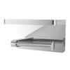 Toilet Paper Holder with Shelf Stainless Steel Minimalist Style Wall Mounted Waterproof Toilet