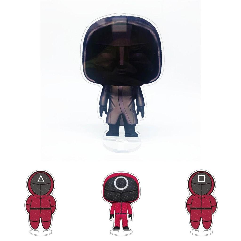 Stunning Squid Game Red Guard Worker Staff Acrylic Stand For Home Decor