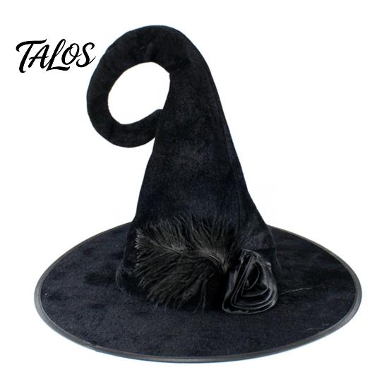 Decorative Wizard Hat Halloween Witch Hat, Adult Kids Cosplay Cone with Spider Black Web Star Decor, Gothic Party Costume Prop, Trick or Treat
