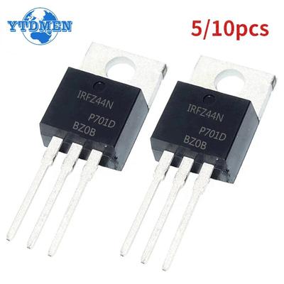 5/10 יחידות IRFZ44N TO-220 IRFZ44 MOSFET טרנזיסטור 55V 49A IRFZ44NPBF ערכת טרנזיסטורי אפקט שדה